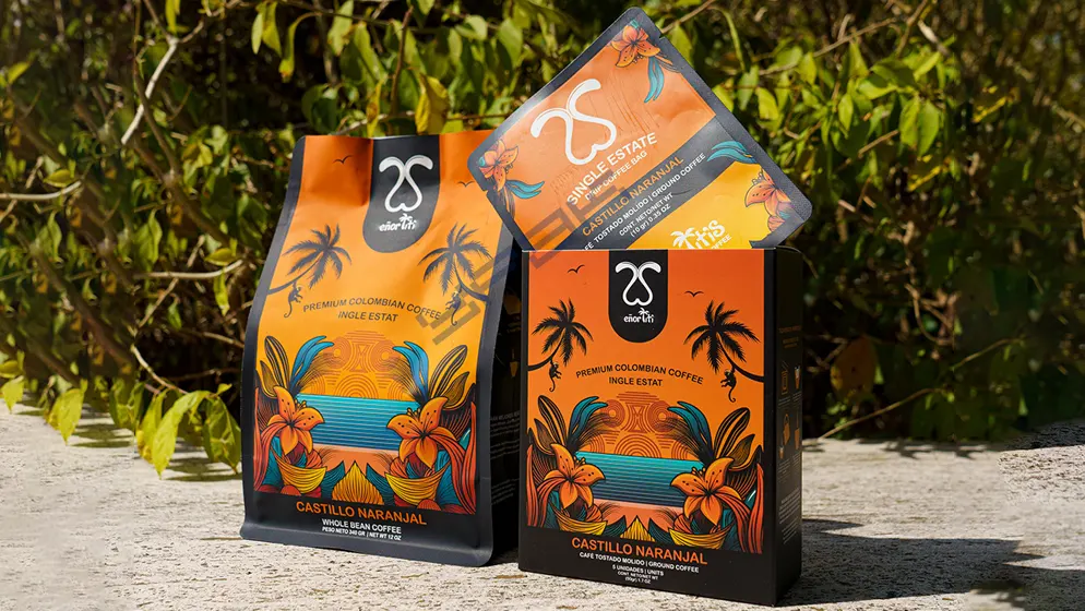 Conception personnalisée des sachets de café
