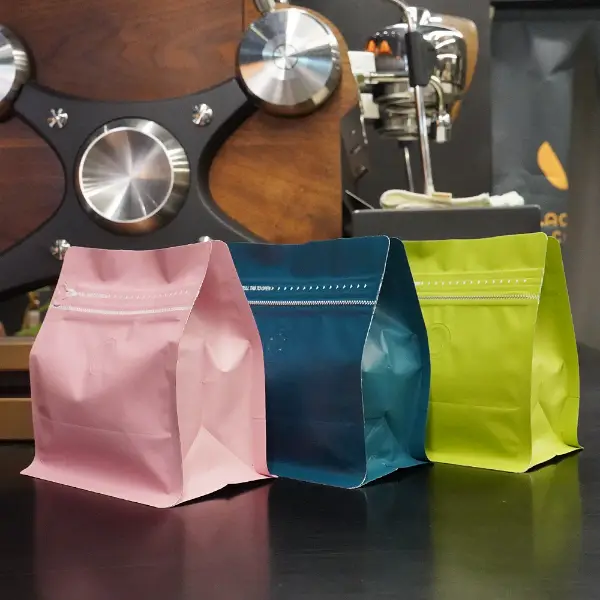 Tableau des tailles de 150g de sacs de café horizontaux pour emballage de café