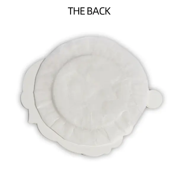 Vue arrière du sac filtre filtre rond de Noël