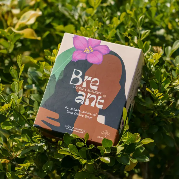 Sac cadeau café personnalisé imprimé avec des œuvres colorées issues d’un coffret de café haut de gamme