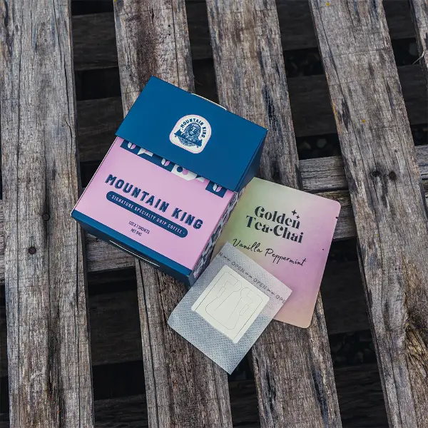 Sachet personnalisé style thé dégradé pour les sachets filtrants à café filtre filtre