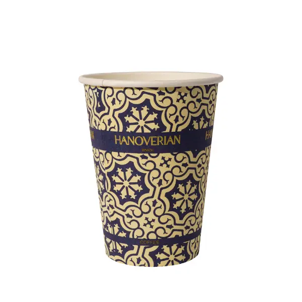 Tasse à café embossée unique montrant des imprimés détaillés et une structure