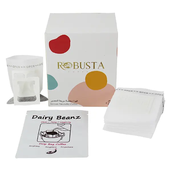 Boîte en papier café filtre spéciale avec filtres de recharge