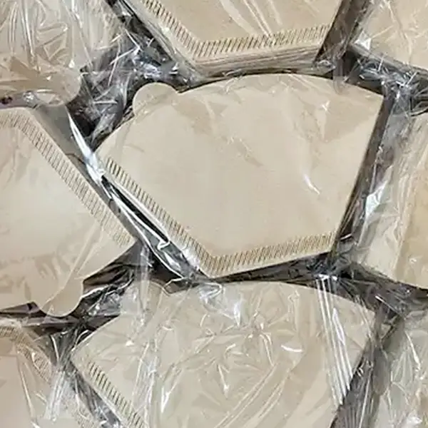 Papier filtre à café V60 en forme d’éventail emballé en vrac