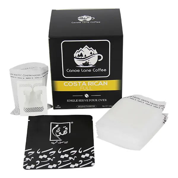 Jeu complet de filtres à café filtre à goutte individuelle avec boîte et emballage