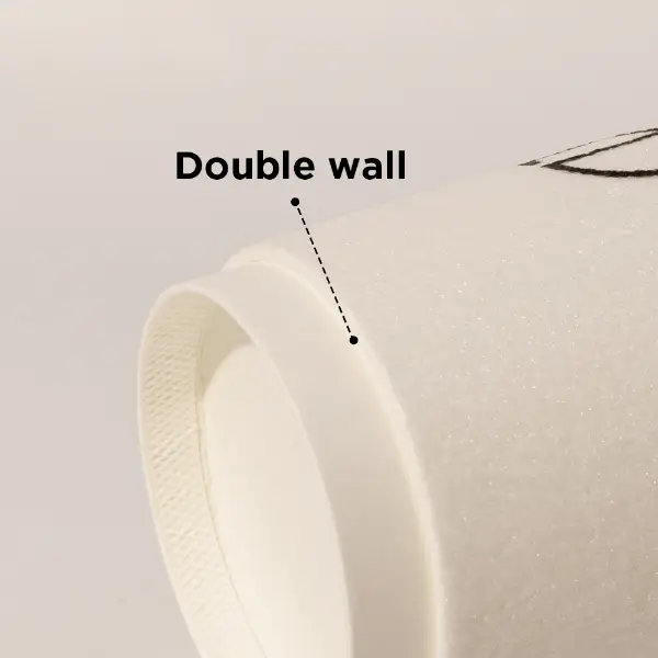 Conception d’isolation double paroi d’un gobelet en papier éponge