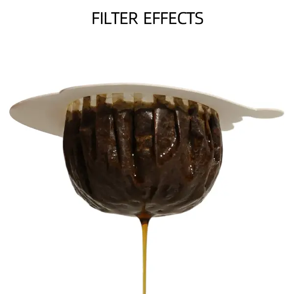 Extraction du filtre à café filtre d’OVNI de Noël