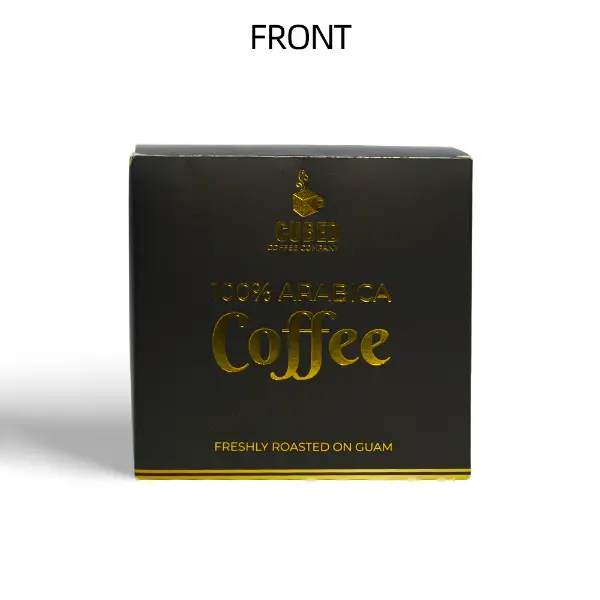 Saquet de café filtre filtre filtre UFO de marque privée en design noir et or