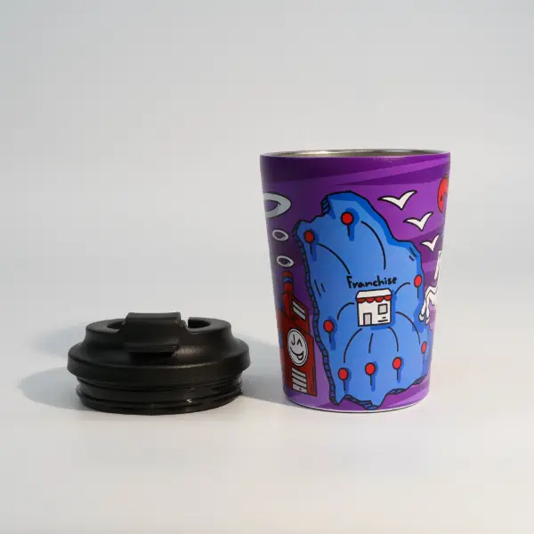 Coupelle à vide UV avec design imprimé sur mesure et structure isolée