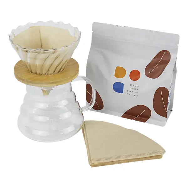 Papier filtre à café V60 utilisé pour l’infusion du café