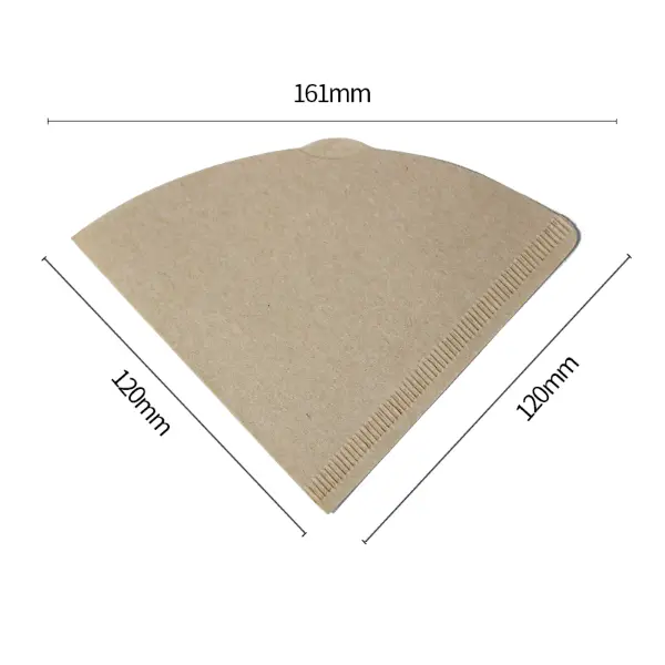 Détails de taille et de forme du papier filtre à café V60