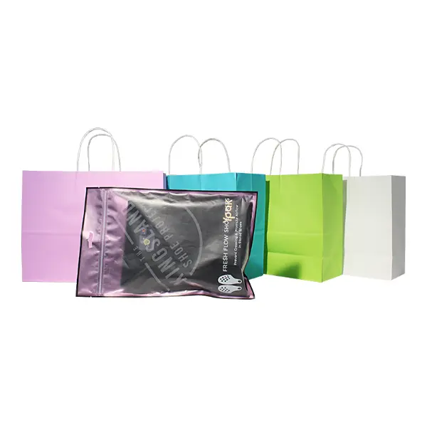 Sacs cadeaux en papier kraft XL avec poignées utilisées pour les grands coffrets cadeaux à café et les emballages de détail