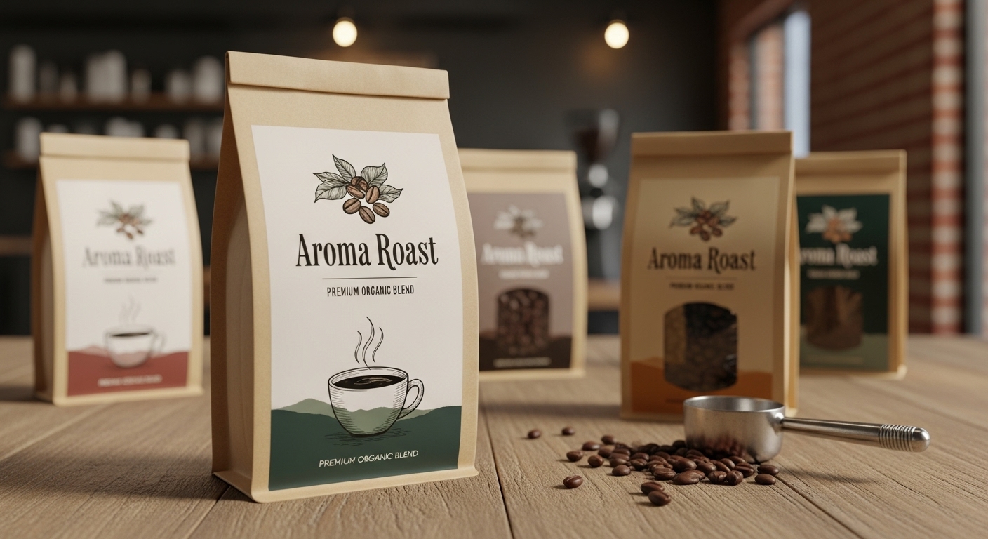 Sacs d’emballage pour café imprimés sur mesure