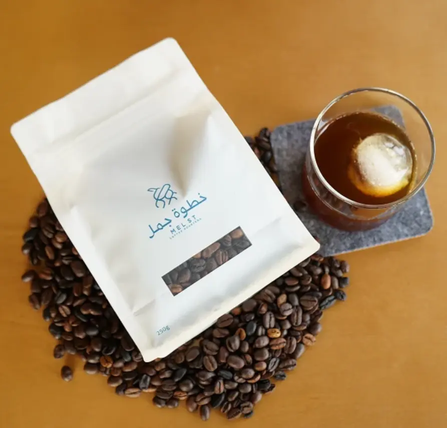 Sacs à café à fond plat écologique