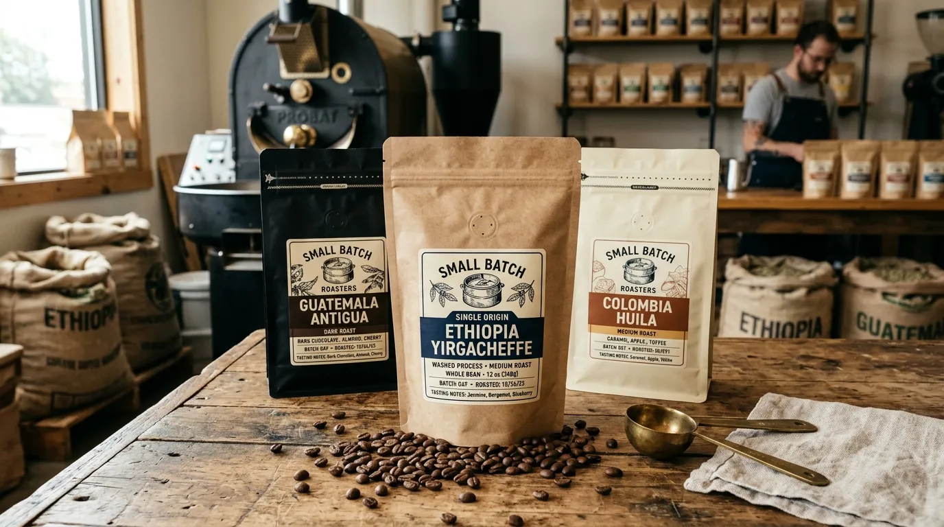 Petits sacs de café personnalisés