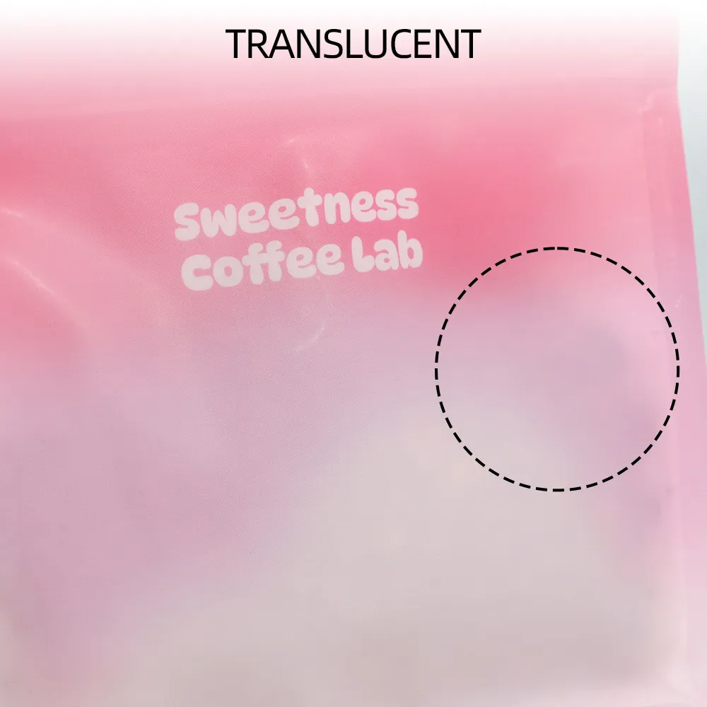 Sachet à café à fond plat
