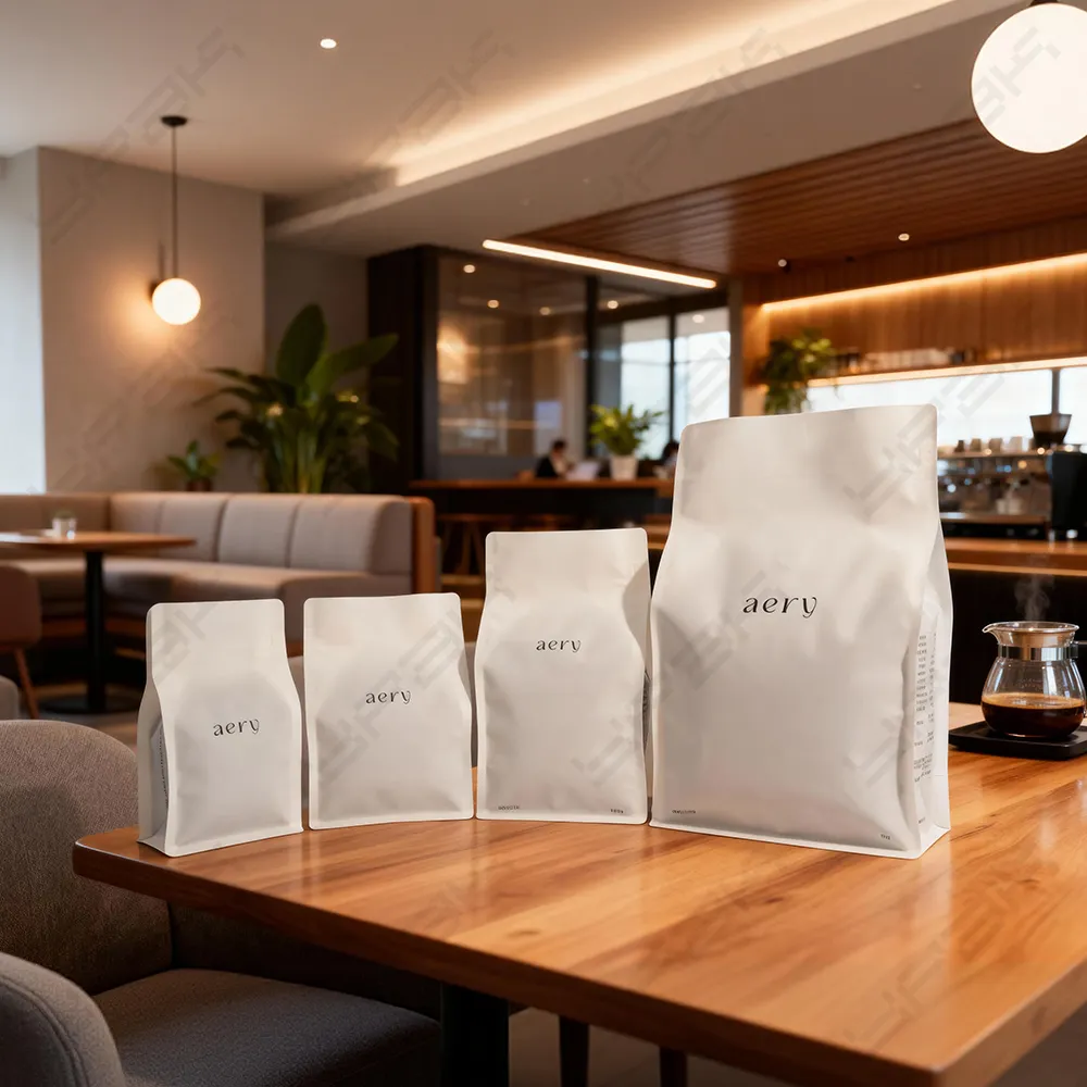 Sacs de café recyclables personnalisés