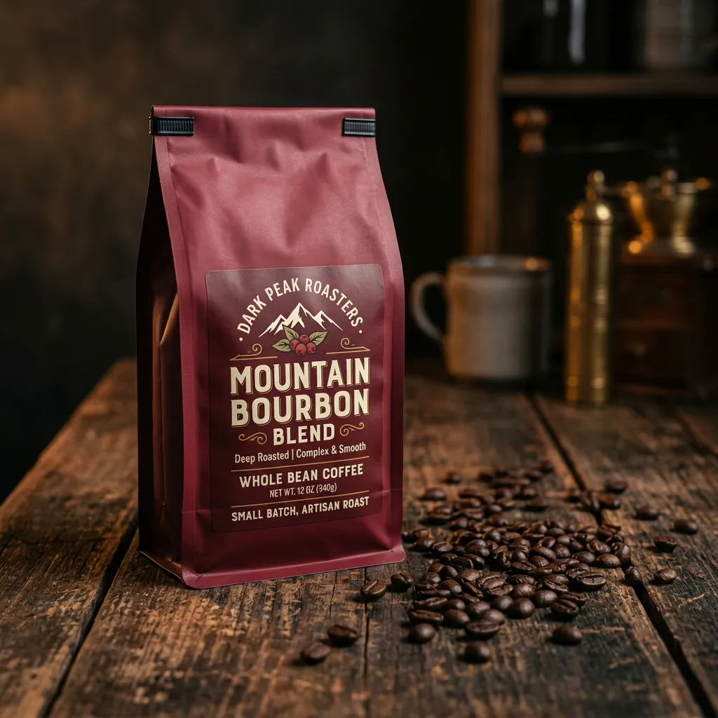 Burgundy_coffee_pouch_on_table