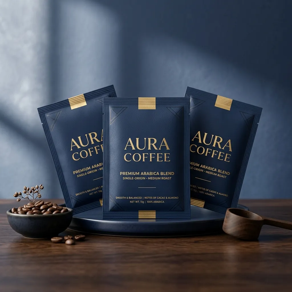 emballage personnalisé de sachets de café