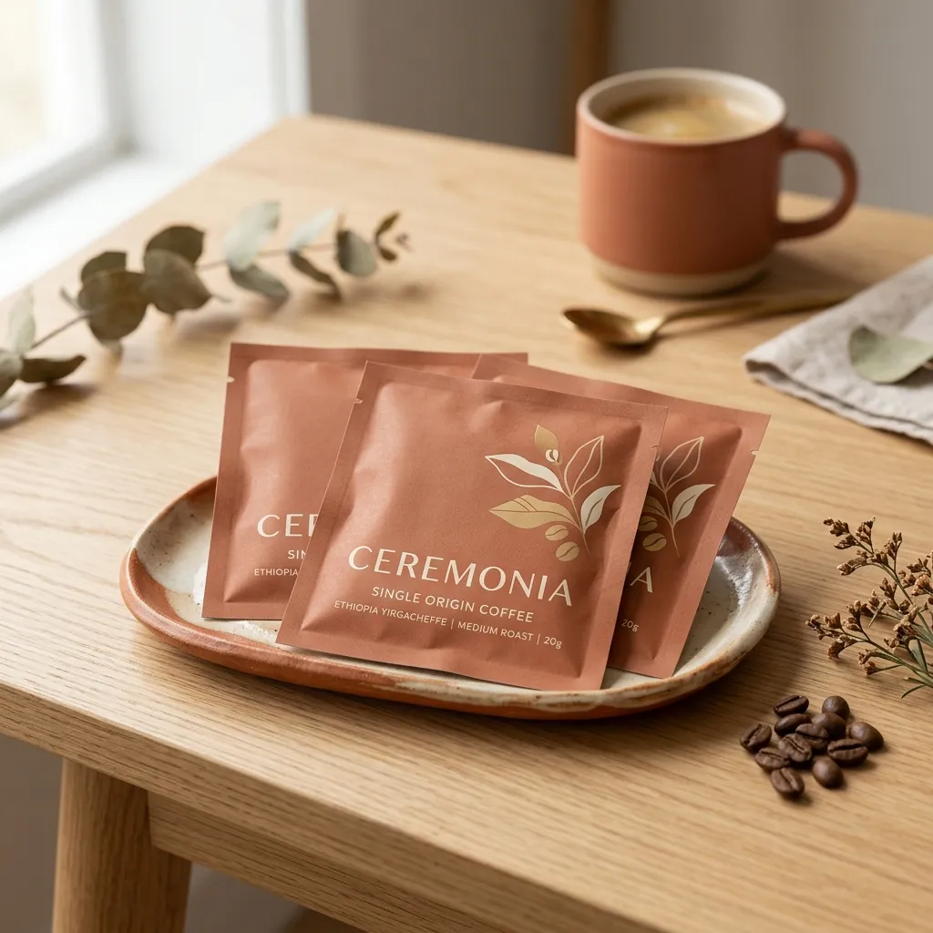 emballage de sachets de café