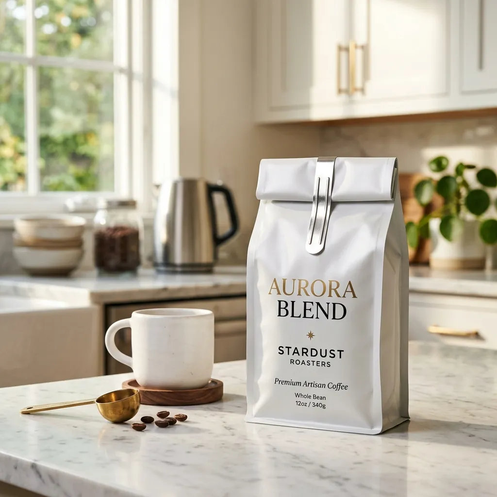 White_coffee_pouch_on_countertop