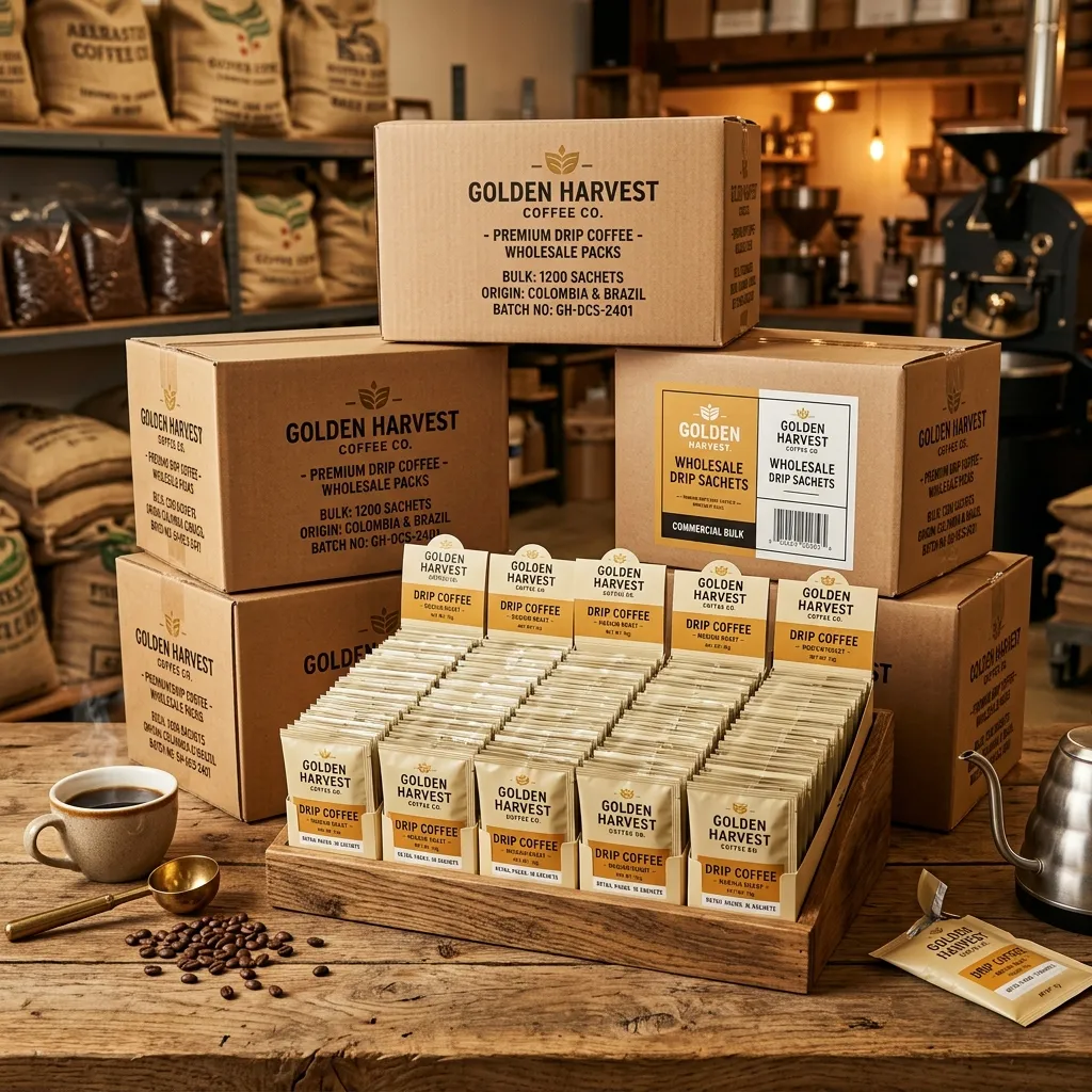 sachets de café filtre à gros
