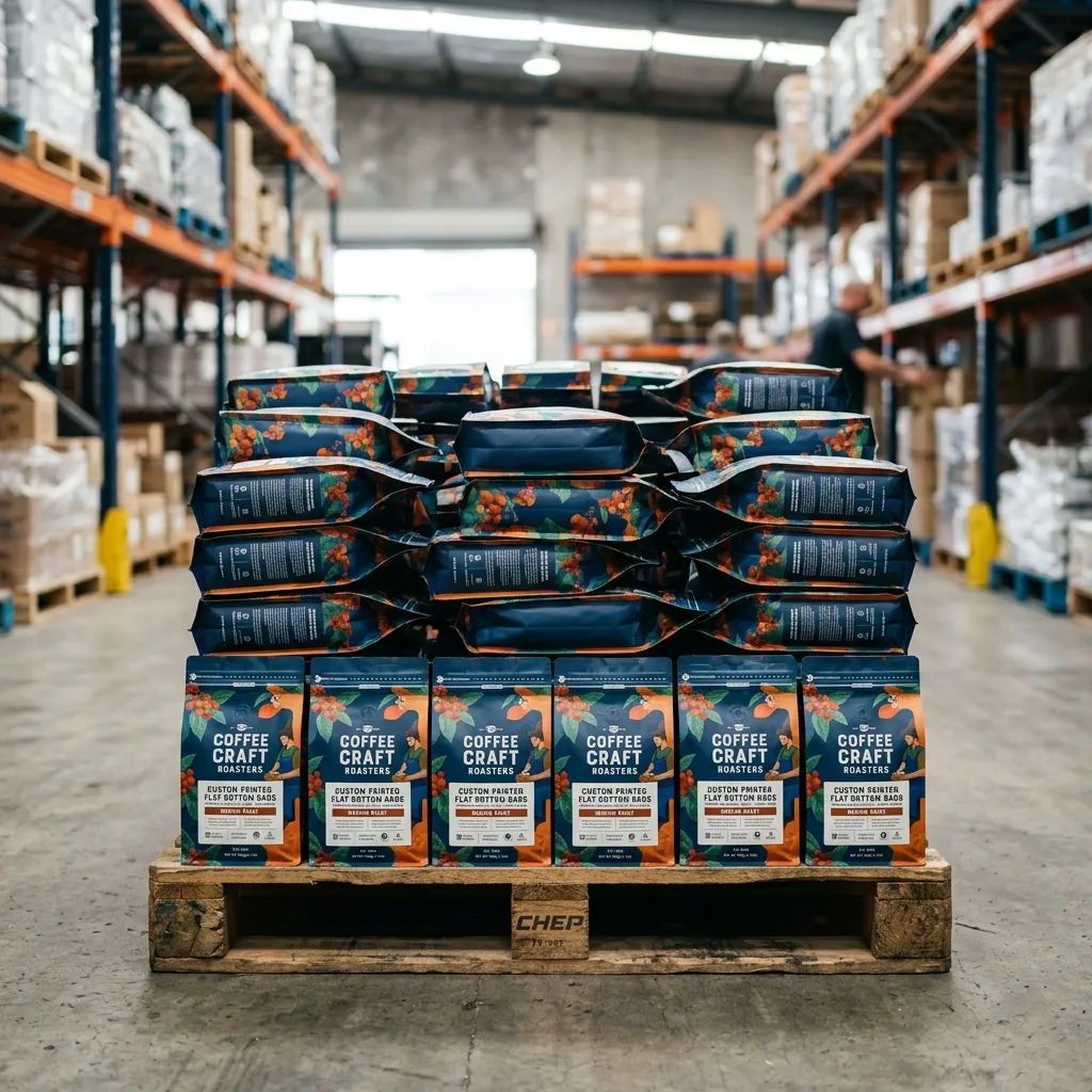 sacs à fond plat imprimés sur mesure