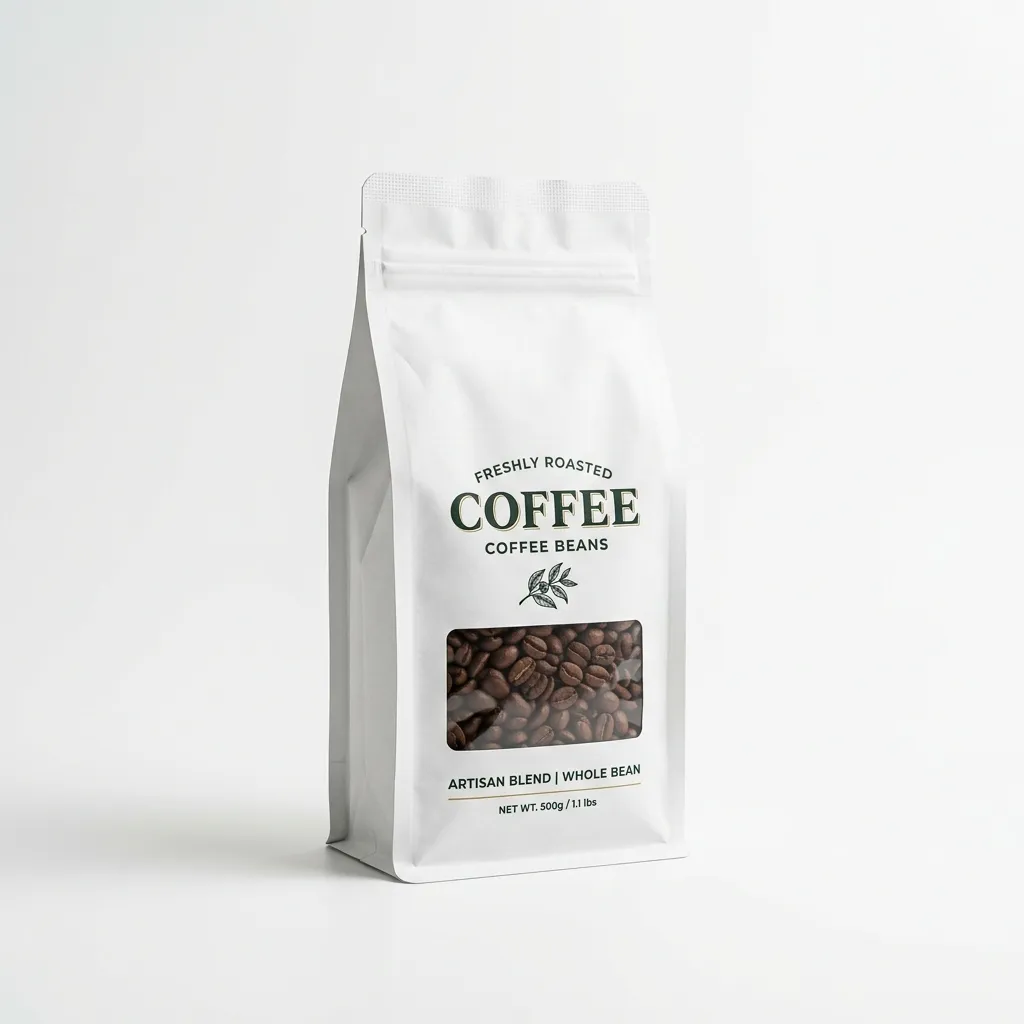 Sachets de café à fond plat en aluminium