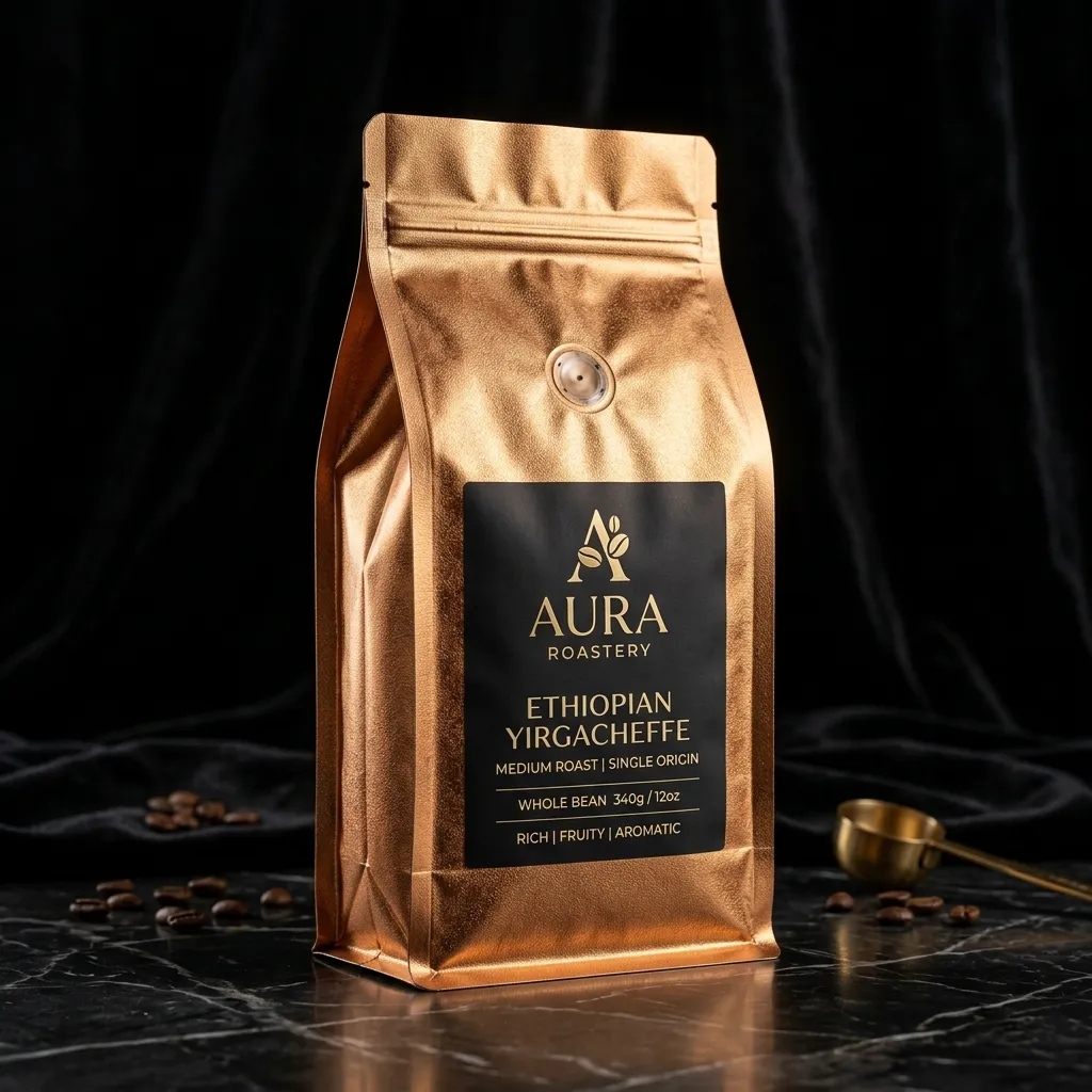 Feuille-d’aluminium-fond-plat-café-bags_