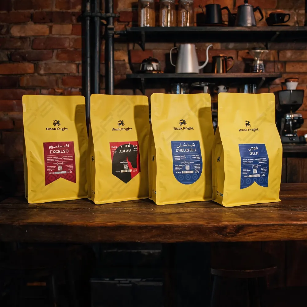 Sachets de café à fond plat Soft Touch