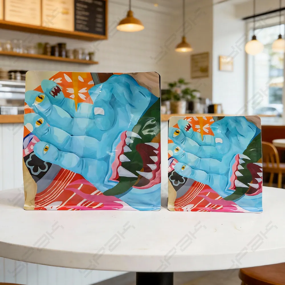 Sacs de café larges à fond plat