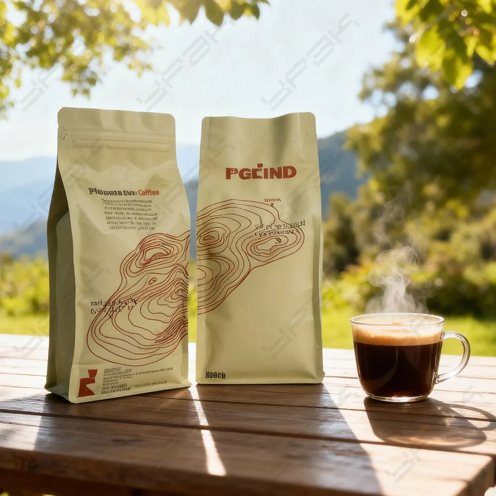 Sachets à café vernis mats