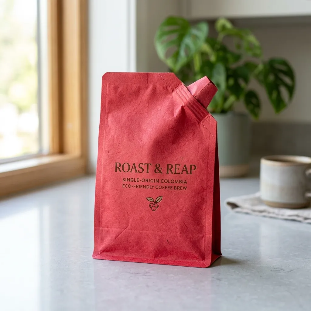 Cherry_red_coffee_sachet_standing_