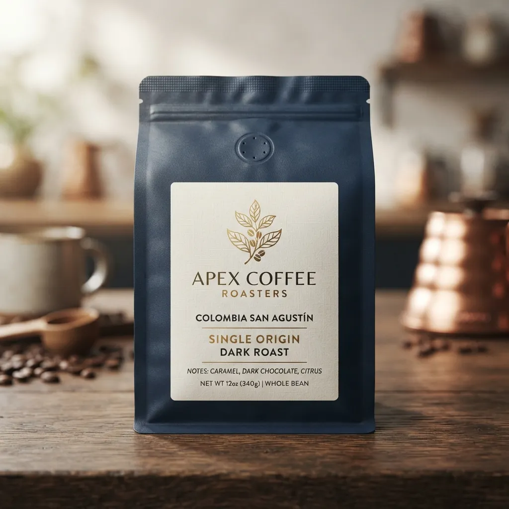 étiquettes autocollantes-sachets de café