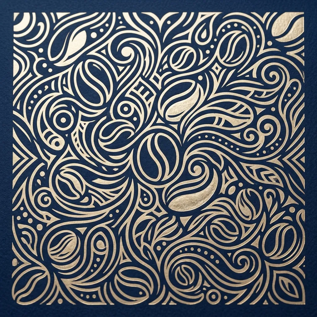 Coffee_bean_mosaic_wrapping_paper