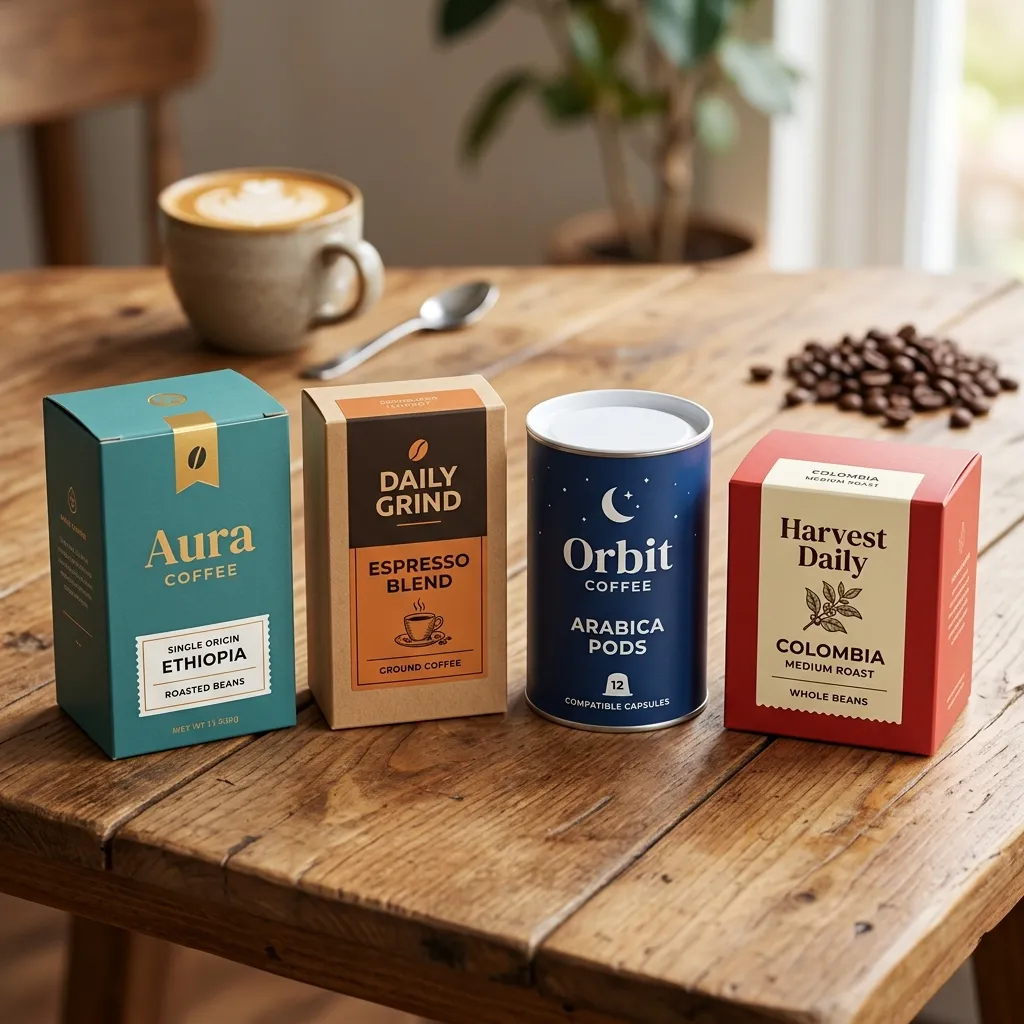 formats de boîte à café