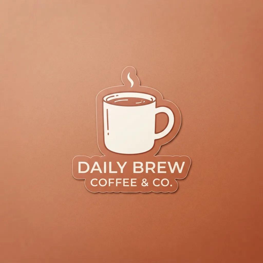 Autocollants de tasse à café emballés