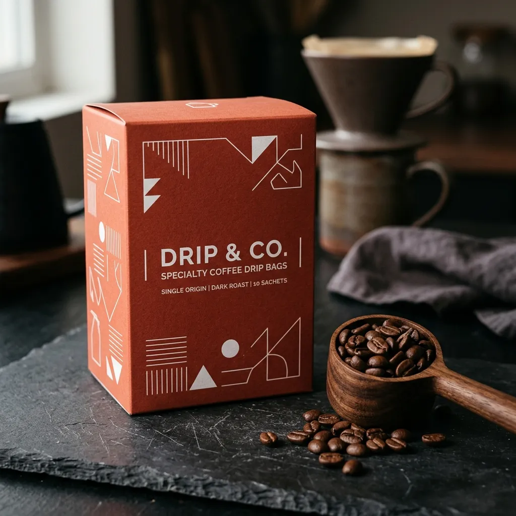 Caisses-caisses-goutte-à-goutte de café