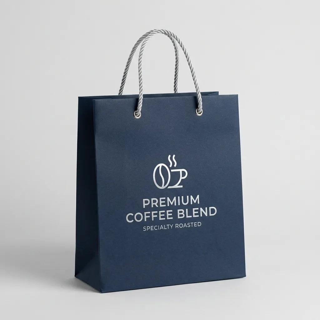 sachet-cadeau-café-imprimé avec poignées