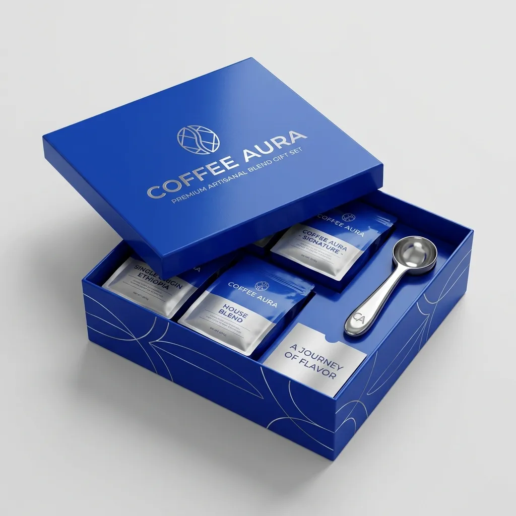 Boîte cadeau-café-résistante à l’humidité Kraft