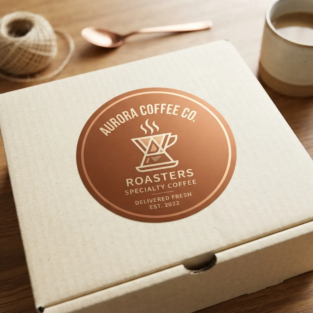 autocollants-en-envois personnalisés pour le café