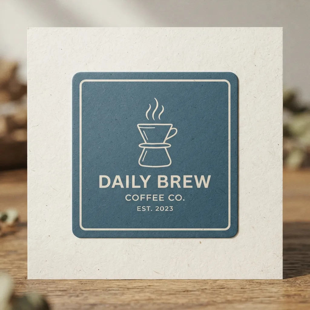 Étiquettes papier-café-
