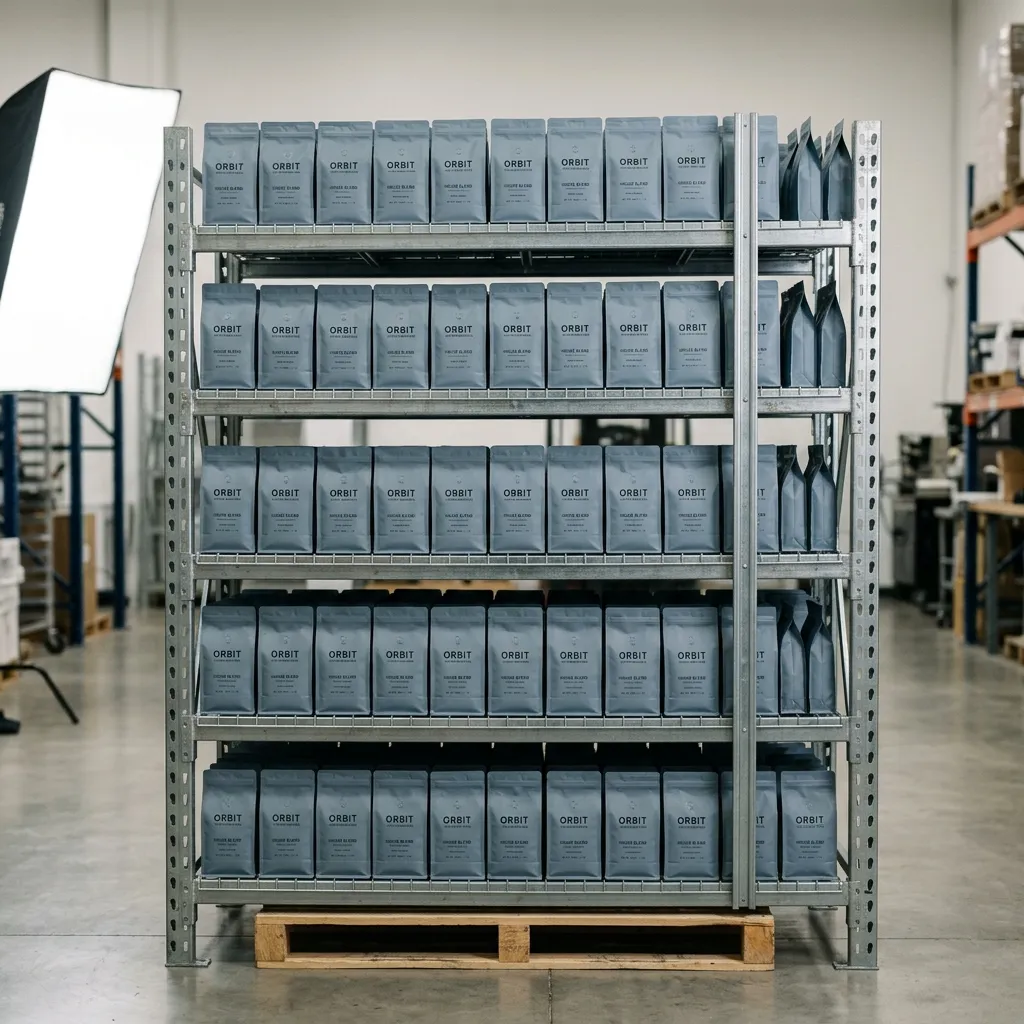 Coffee_pouches_on_storage_rack