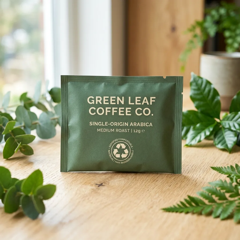 sachets de café compostables