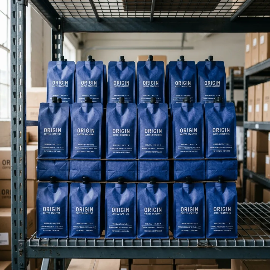 Coffee_spout_pouches_on_rack