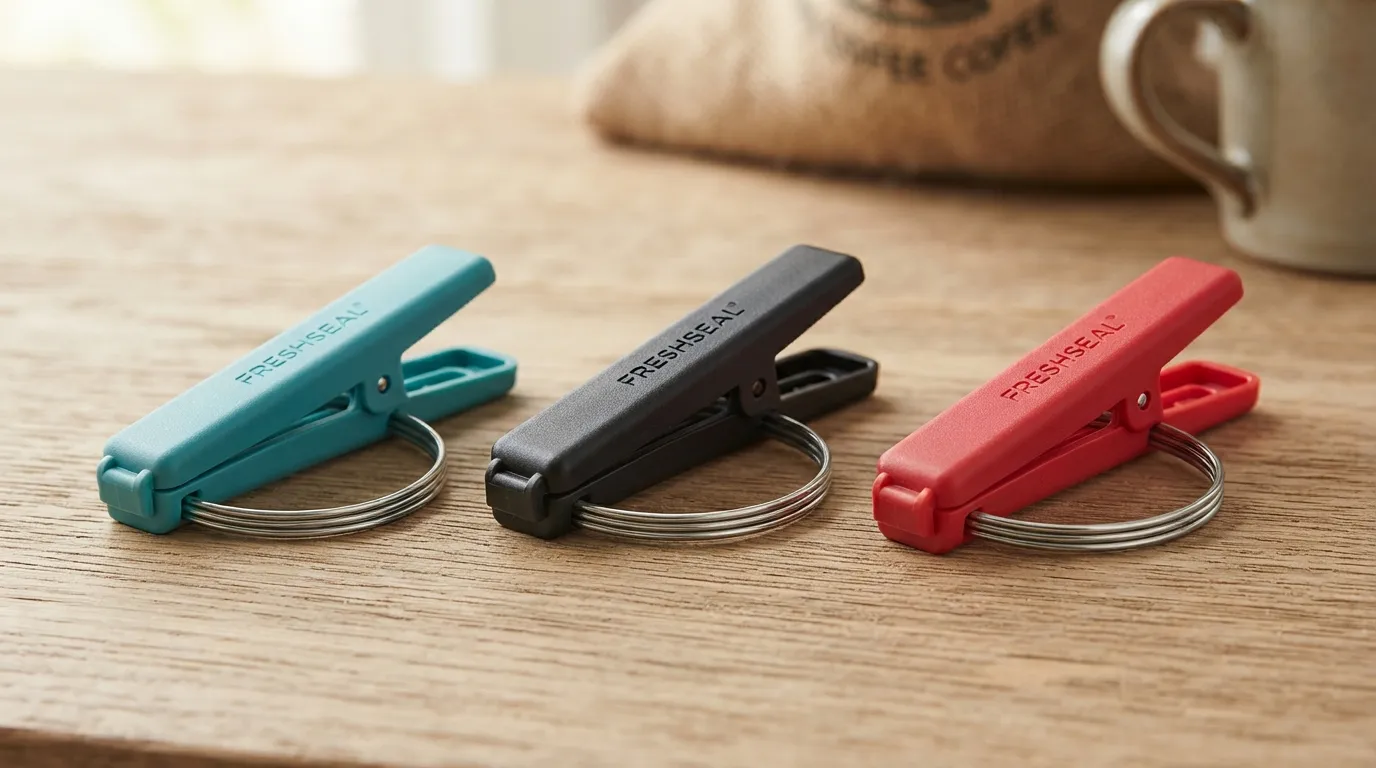 Clips pour fermeture de sachet à café