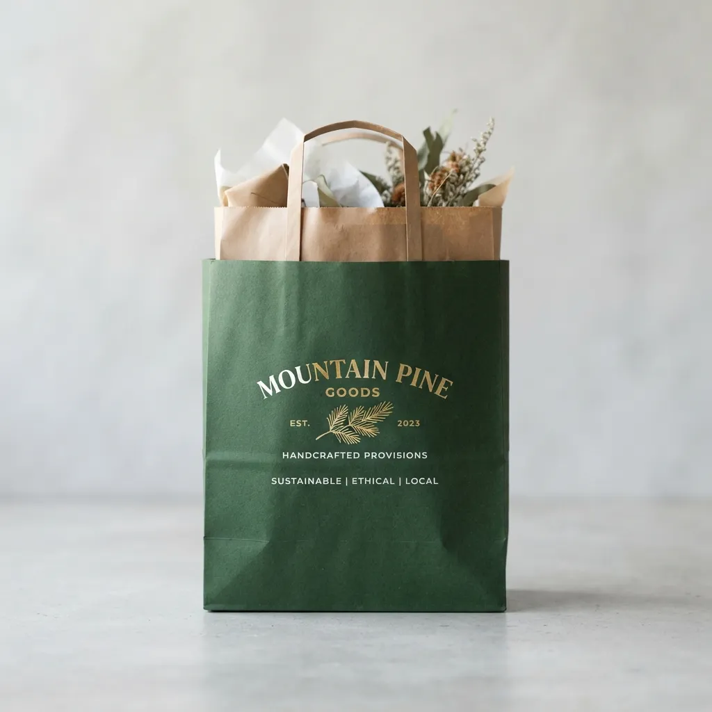 Forest_green_paper_bag_sleeve