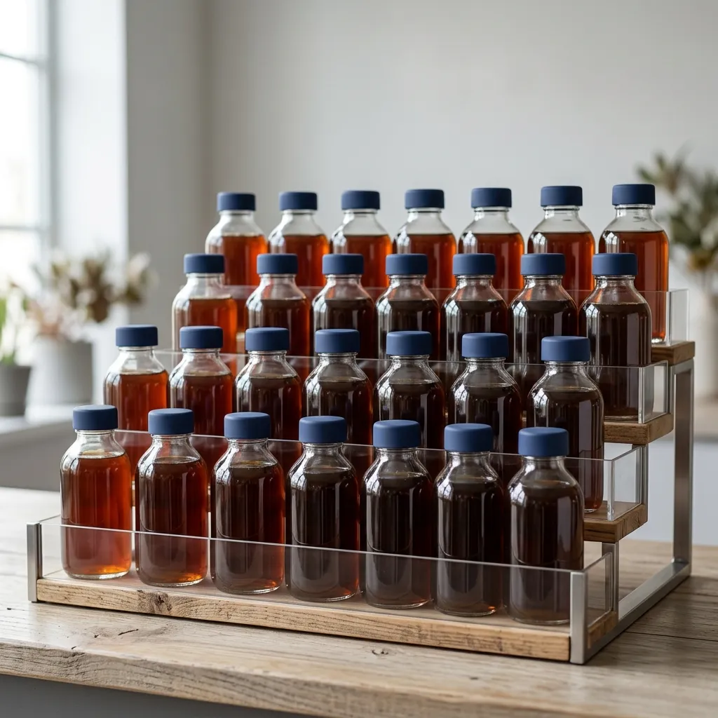 Glass_cold_brew_bottles_displayed_