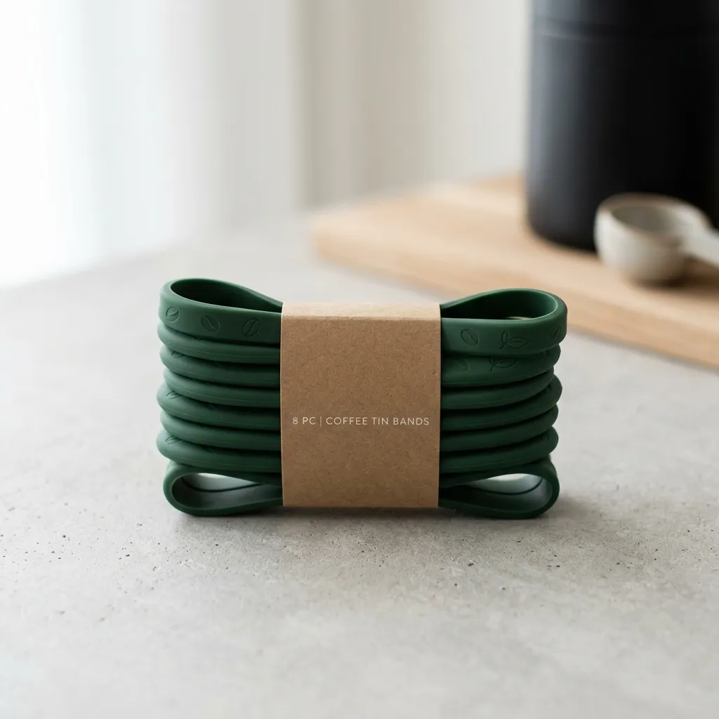 Bracelets de cravate en sachet de café, en étain,