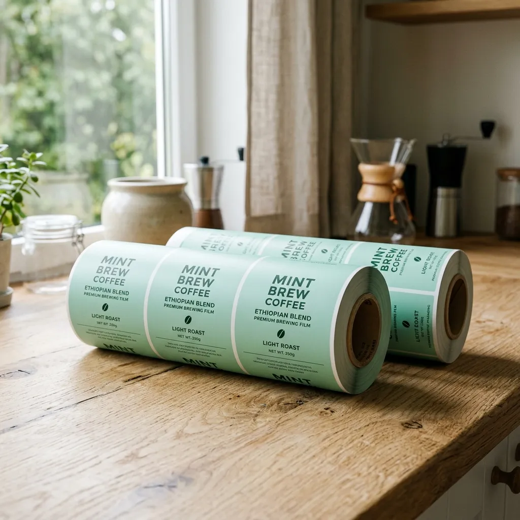 Mint_green_packaging_roll_paper sur table